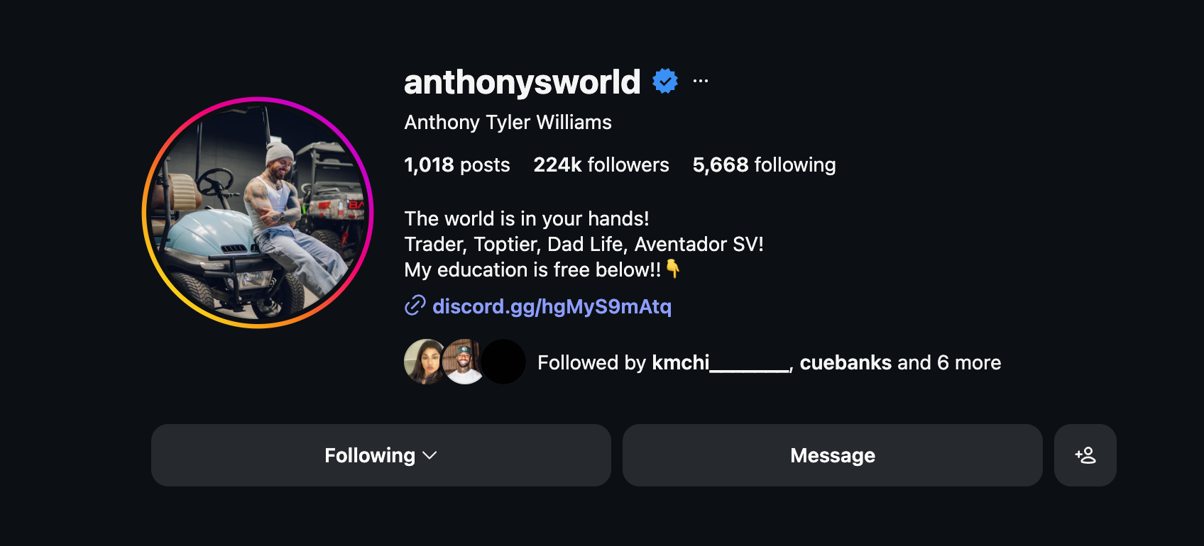 Anthony's World — Anthony Williams